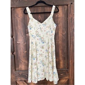 Gilli floral linen dress